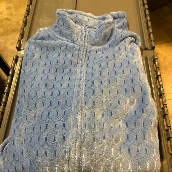 Cozy Blue Fleece Robe - Picture 3 of 4